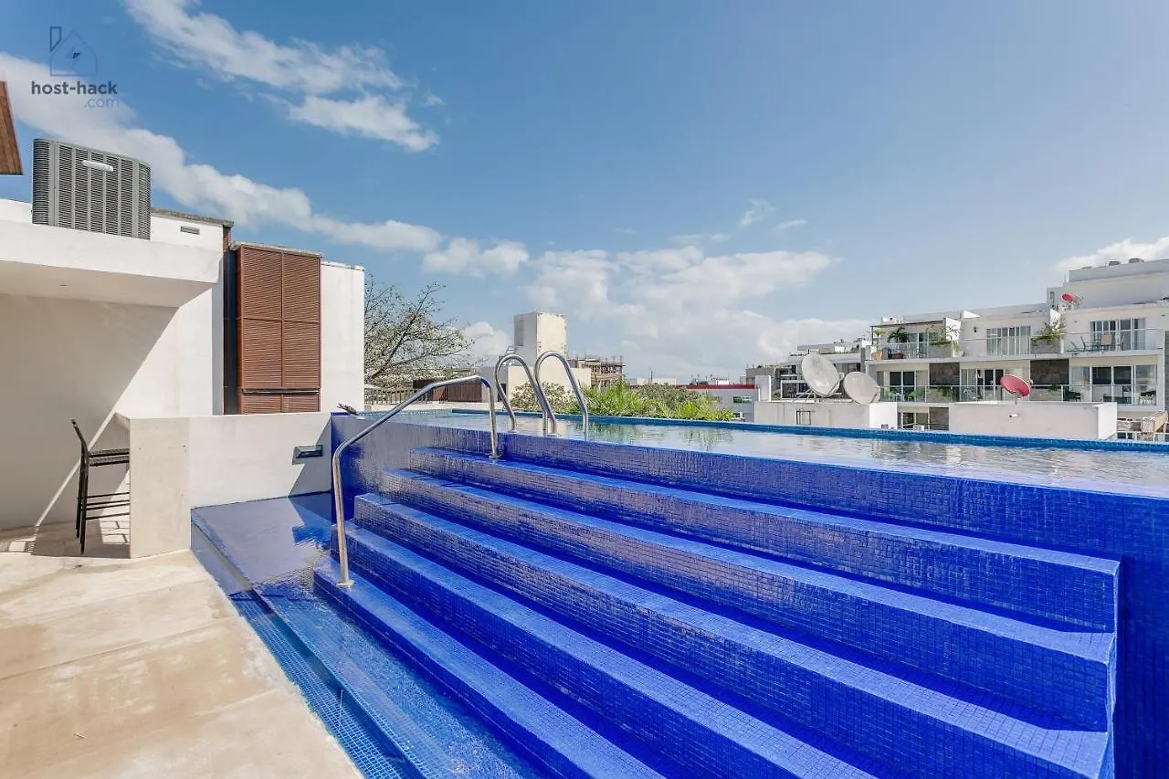 Apartment Peaceful Rooftop With Pool Close To The 5Th Avenue - Danzamar 8 Playa del Carmen